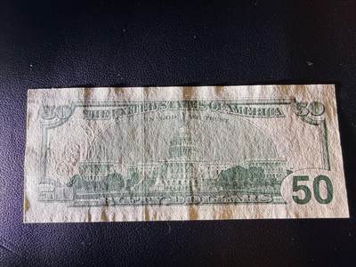 1996年首版大头50美元，品相如图，好品 1996年首版大头50美元，品相如图，好品