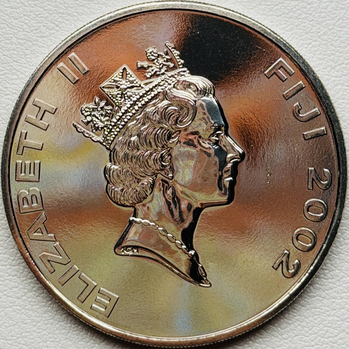 ＜星葵🌻钱币社＞硬币场·第71期·3月10日发货 斐济2002年女王登基50周年·威斯敏斯特大教堂1元克朗型精制纪念币