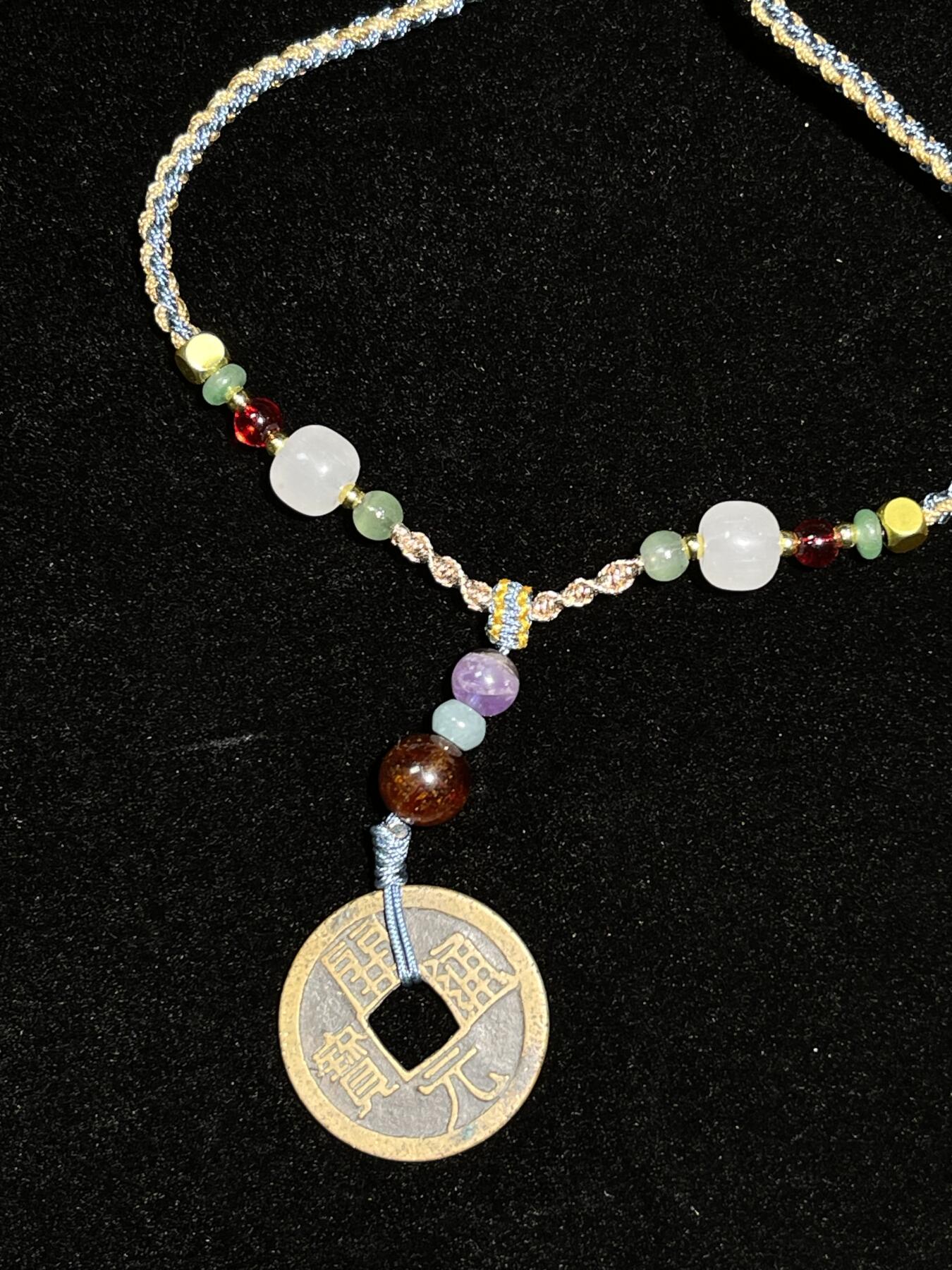 开元通宝古钱币护身符项链