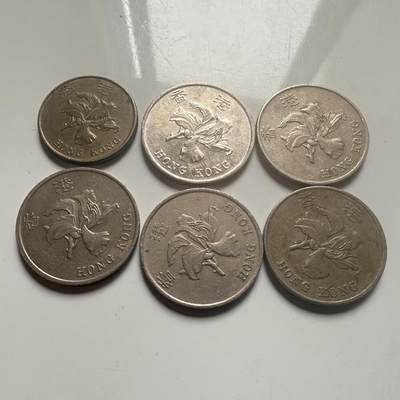 🌹外币初藏🌹🐯2026年第25场  每周二四六晚8️⃣点 接代拍 - 香港紫荆花六枚