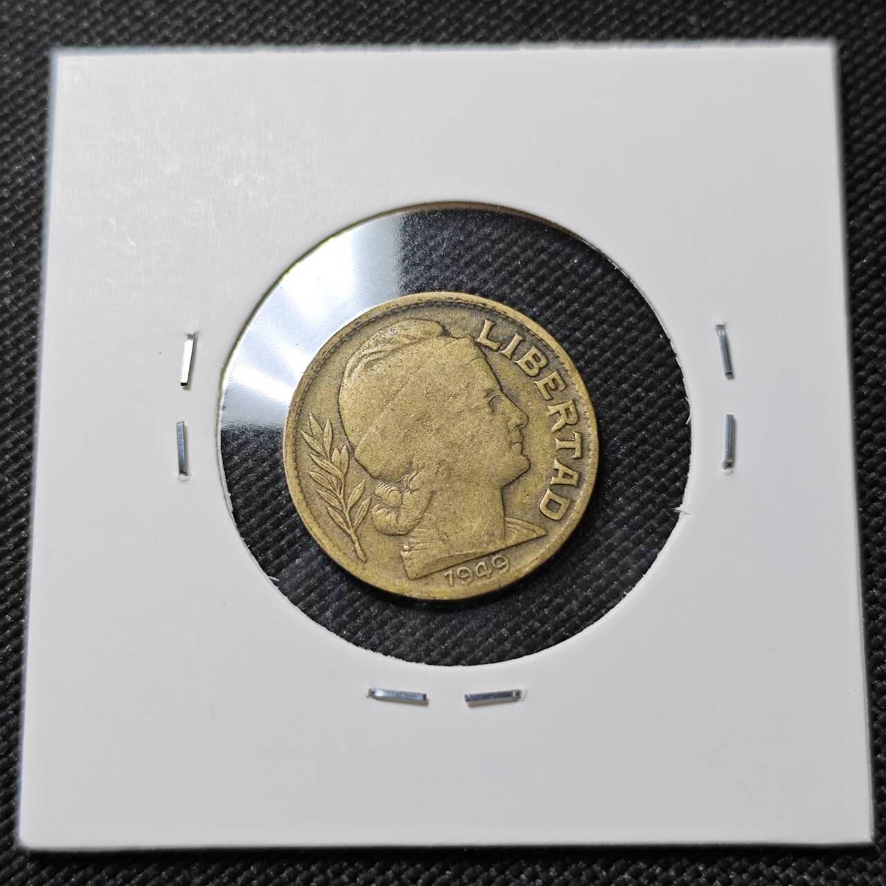 KK钱币收藏小铺   第401期 2月预留时间 周末发货  1949阿根廷10分铜币