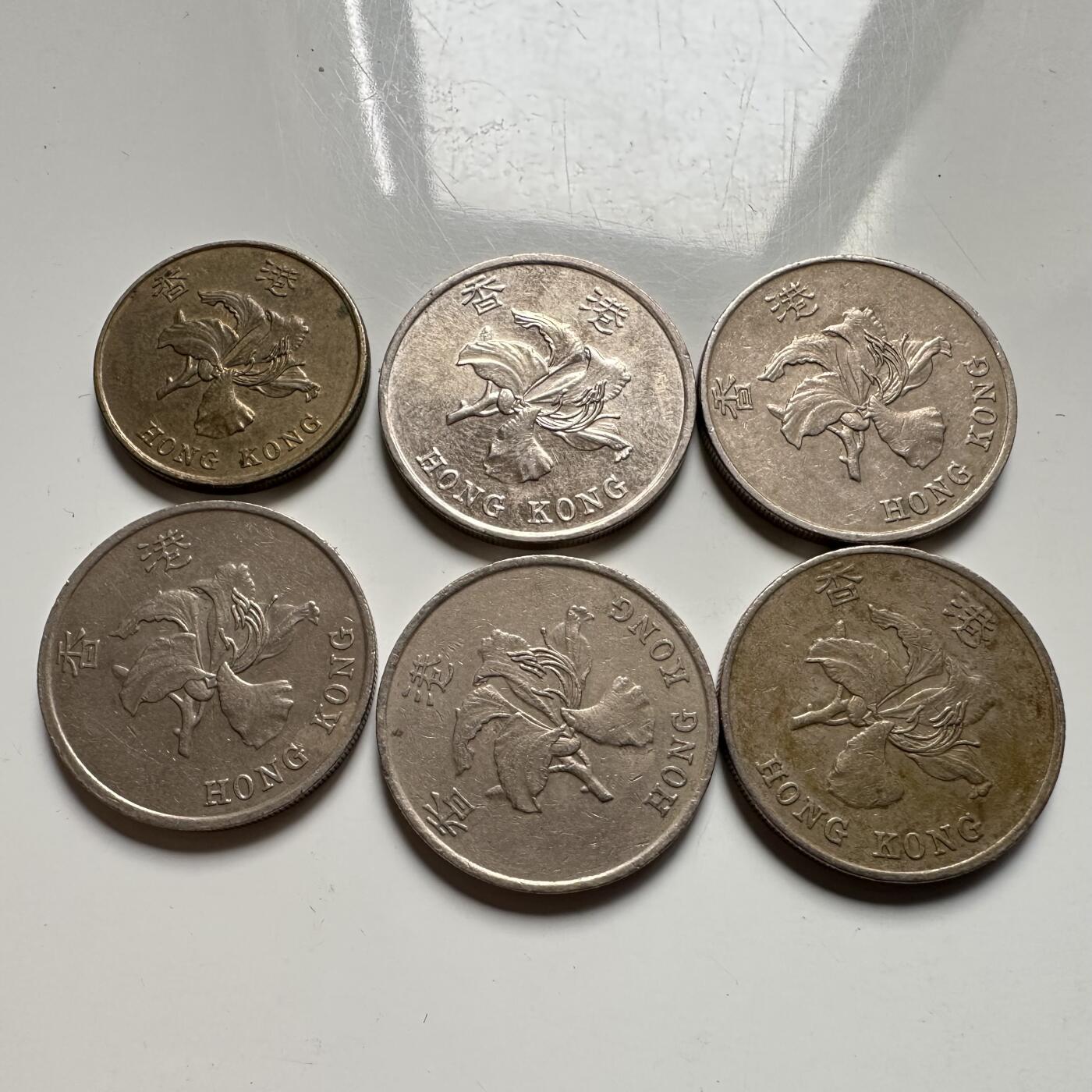 🌹外币初藏🌹🐯2026年第25场  每周二四六晚8️⃣点 接代拍 香港紫荆花六枚