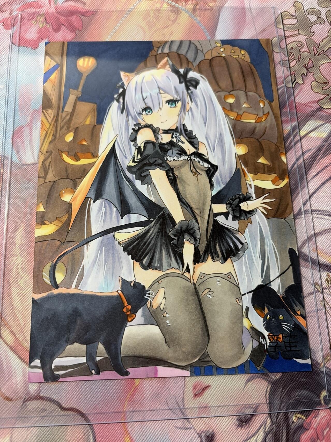 麦趣喜第三场 手绘专场 (3月13号周五晚上23点截拍，专注买家市场，福利拉满)  浮笙工作室 B6大小动漫手绘 带硬壳保护夹 125MM*176MM