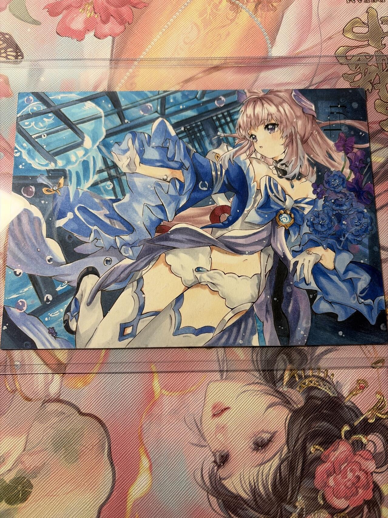 麦趣喜第三场 手绘专场 (3月13号周五晚上23点截拍，专注买家市场，福利拉满)  浮笙工作室 B6大小动漫手绘 带硬壳保护夹 125MM*176MM