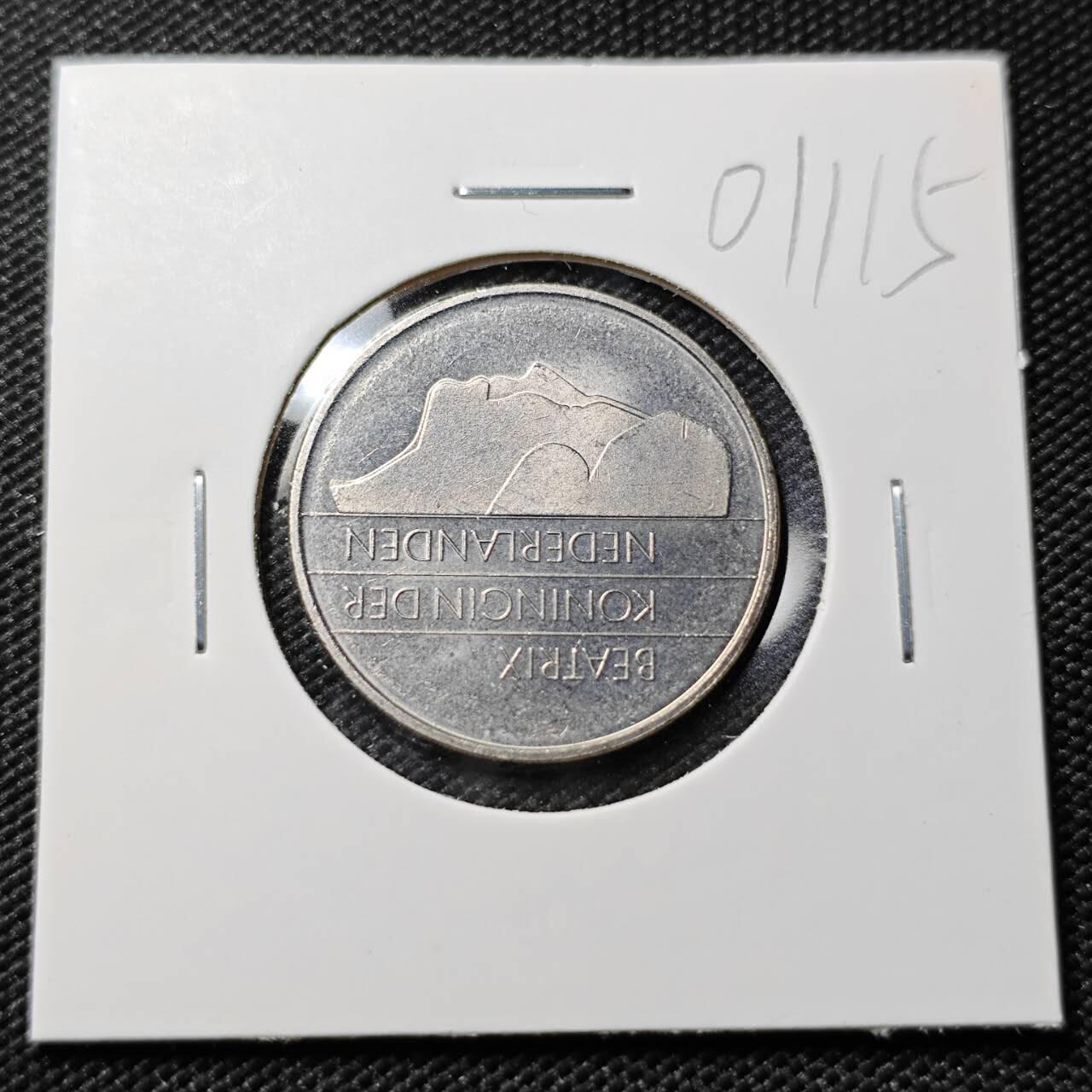 KK钱币收藏小铺   第401期 2月预留时间 周末发货  1982荷兰1盾 好品