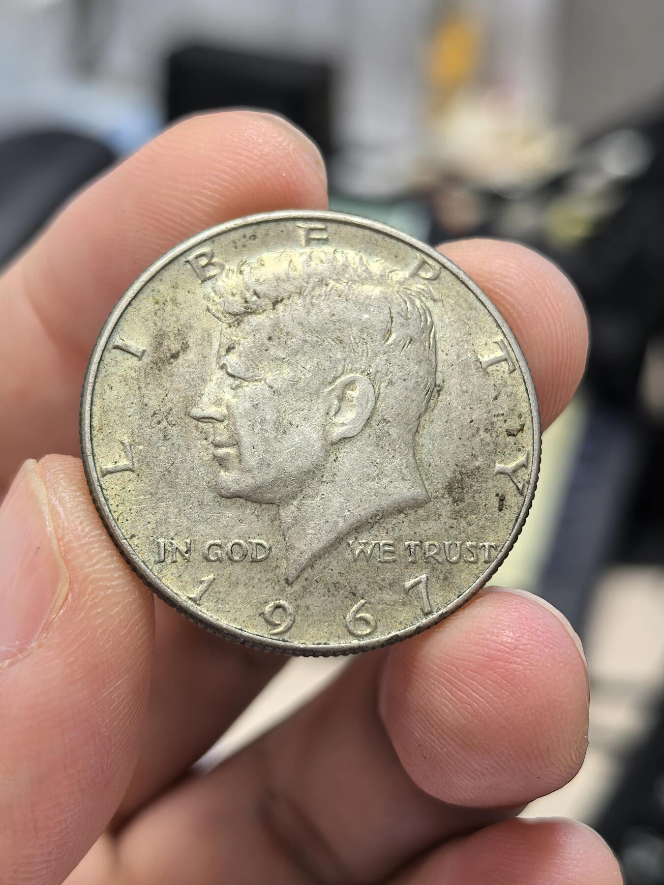 博洋堂世界钱币拍卖第163期（全场包邮） 美国1967年肯尼迪半美元银币