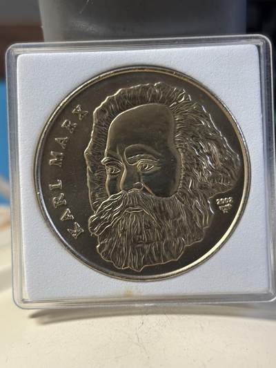 第192期拍卖 - 古巴2002年伟人共产主义马克思铜镍纪念币