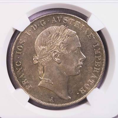 NGC-MS62 1853奥地利弗朗茨约瑟夫1泰勒大银币 - NGC-MS62 1853奥地利弗朗茨约瑟夫1泰勒大银币