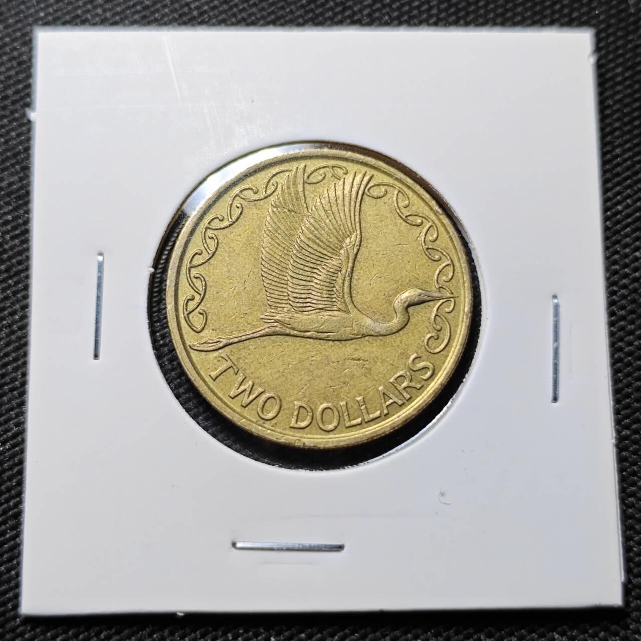 KK钱币收藏小铺   第402期 2月预留时间 周末发货  新西兰2元