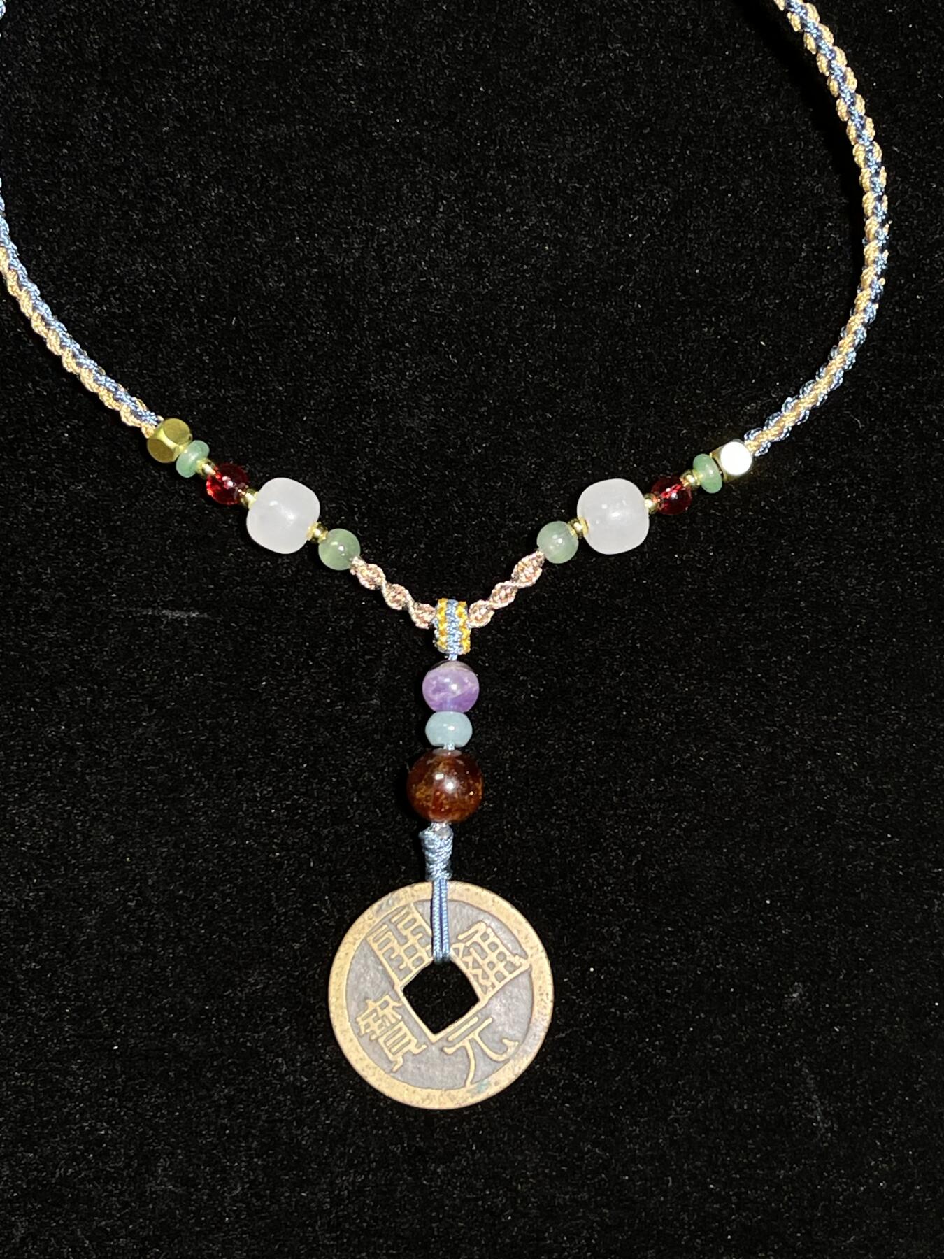 开元通宝古钱币护身符项链