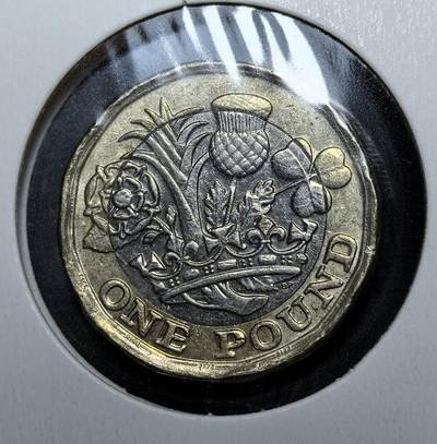 外国优质老铜币银币苏联纪念章，每周六晚九点倒数截拍，满百包邮可寄存，持续收拍 - 英国新版12 边形双色1 英镑硬币，为防伪造取代旧圆形币。正面为伊丽莎白二世头像，背面由 15 岁学生戴维・皮尔斯设计，以英格兰玫瑰、威尔士韭葱、苏格兰蓟花、北爱尔兰三叶草簇拥王冠，象征联合王国四地团结。