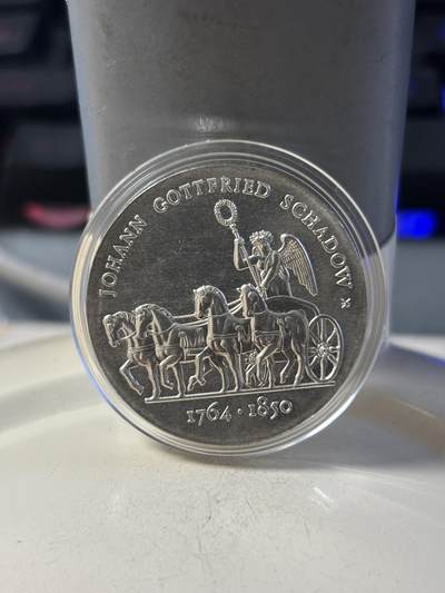 第192期拍卖 - 东德1989年10马克沙多纪念银币，500银