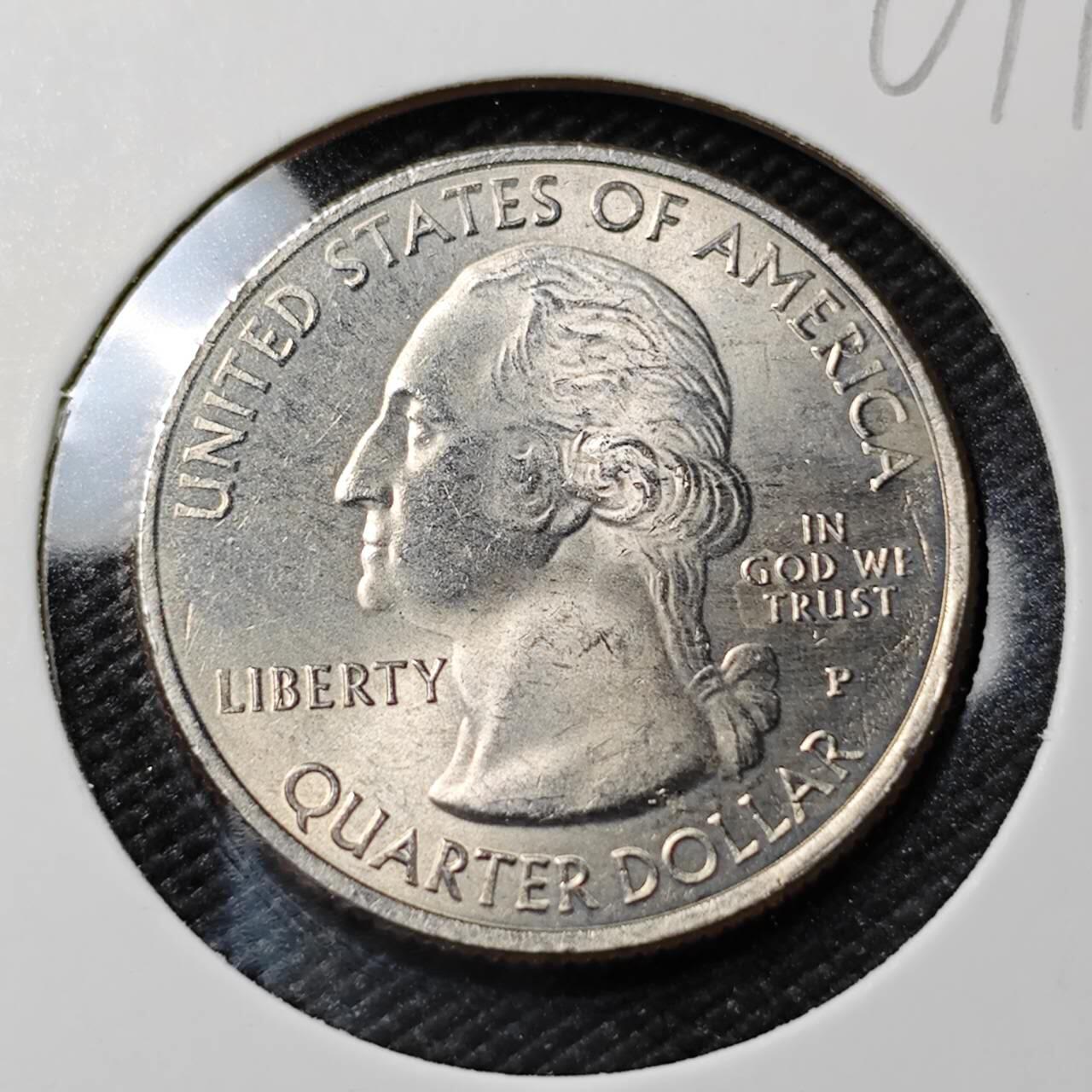 KK钱币收藏小铺   第401期 2月预留时间 周末发货  美国25分纪念币 好品