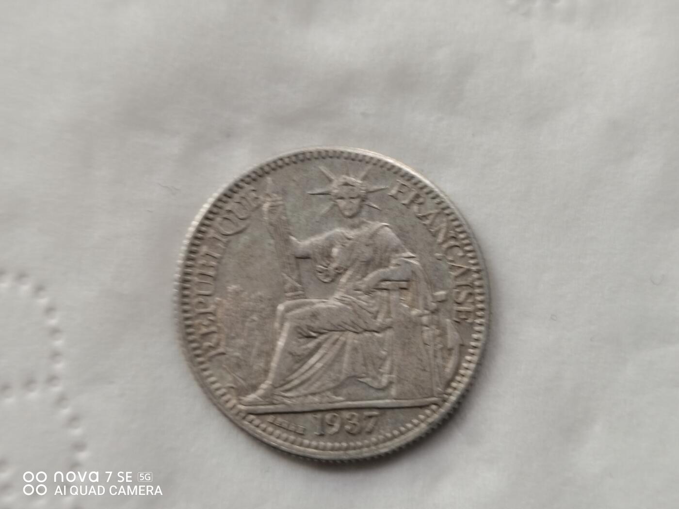 外国银币 1937年坐洋10分银币