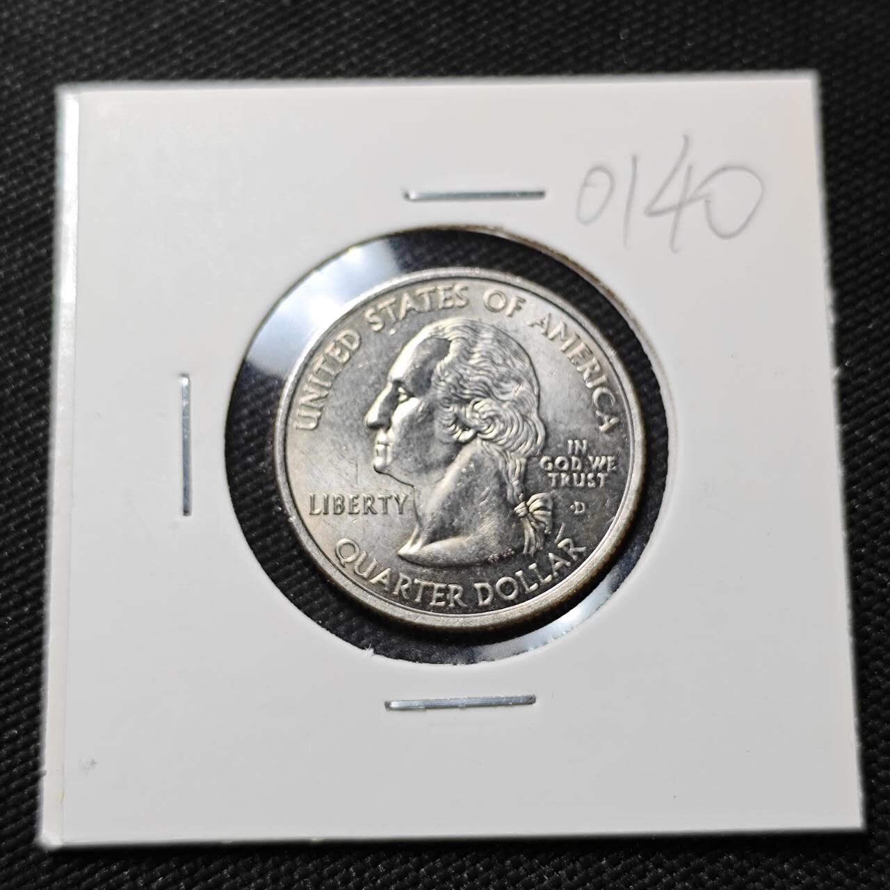 KK钱币收藏小铺   第401期 2月预留时间 周末发货  美国25分纪念币 好品