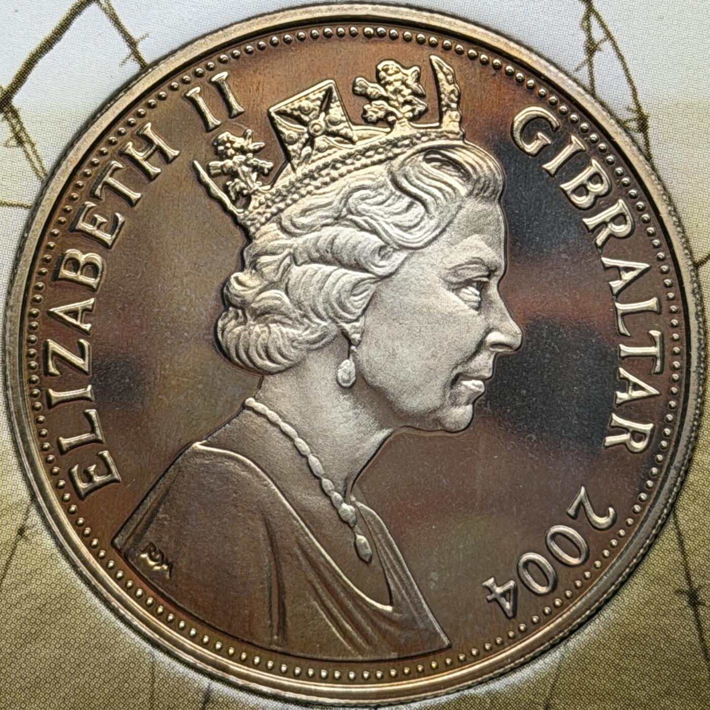 ＜星葵🌻钱币社＞硬币场·第71期·3月10日发货 直布罗陀2004年诺曼底登陆60周年卡装1克朗彩色纪念币