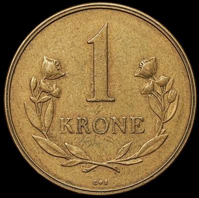 修遠堂世界钱币第106期，请看参拍说明 - 1957年皇家格陵兰贸易公司1克朗