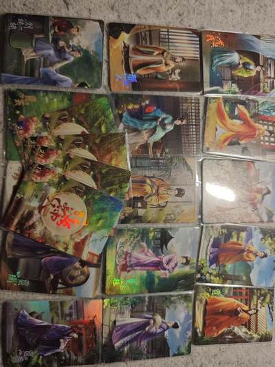 满赠PR！！龙虎卡牌-七七场（满200元包邮，无佣金，每周六结拍，欢迎送拍） 彩闪19张不重复 红楼梦角色