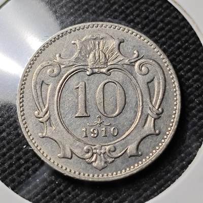 KK钱币收藏小铺   第401期 2月预留时间 周末发货 -  1910奥地利10格罗申