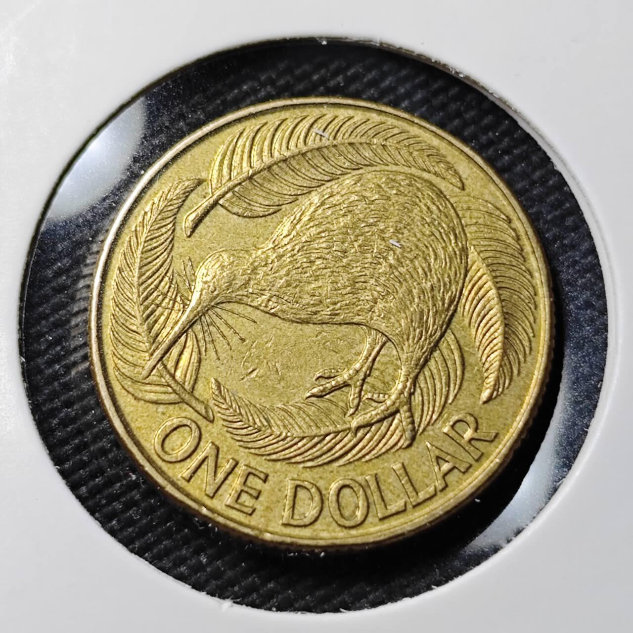 KK钱币收藏小铺   第402期 2月预留时间 周末发货  新西兰1元