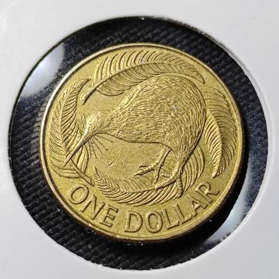 KK钱币收藏小铺   第402期 2月预留时间 周末发货 -  新西兰1元