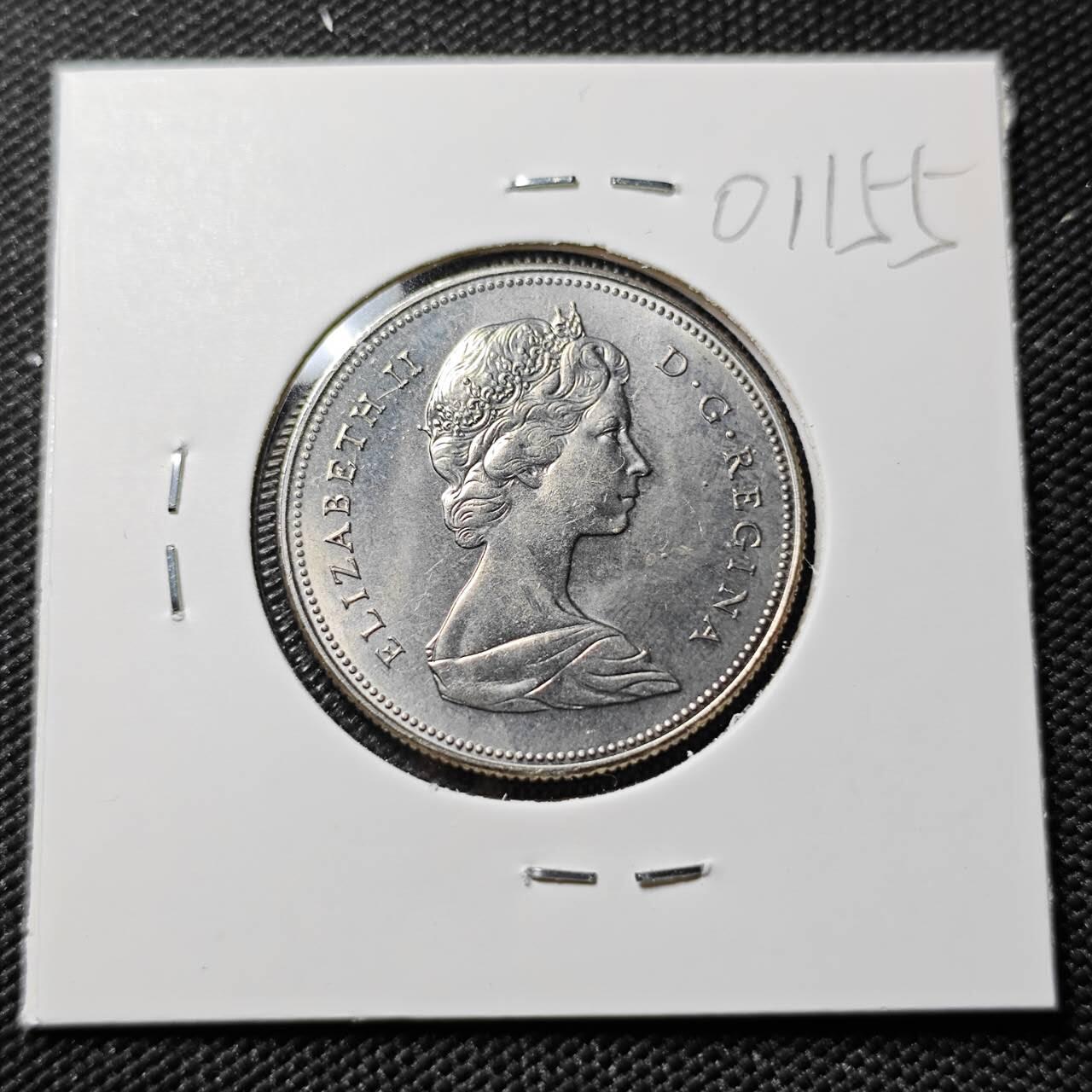 KK钱币收藏小铺   第401期 2月预留时间 周末发货 1971加拿大50分 好品 