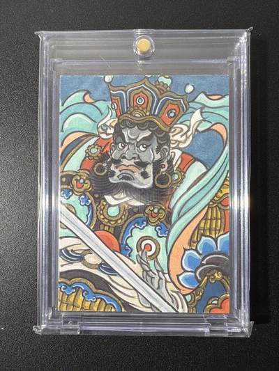 NO.26 好又多金牌大场，夯爆了的马年开门红！每周一站式配齐，方便凑单！（周6晚9点截拍，卖家免费送拍！） - 【1/1手绘卡】赵洛严老师手绘卡原稿 增长天王【南方增长神威烈，慧剑高悬破浊尘】