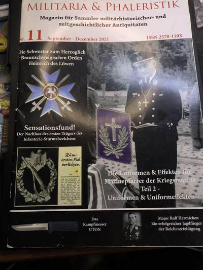 （不断上新中，开春初拍流量差 欢迎转发有佣金红包）云宸嘉赏-勋臻精藏⭐️年后精品专拍场次🎖 - 《Militaria & Phaleristik》 专业军事收藏杂志 深入介绍不伦瑞克公国、二战德国海军（Kriegsmarine）随军牧师、二战德国空军王牌飞行员罗尔夫・赫尔密兴少校等