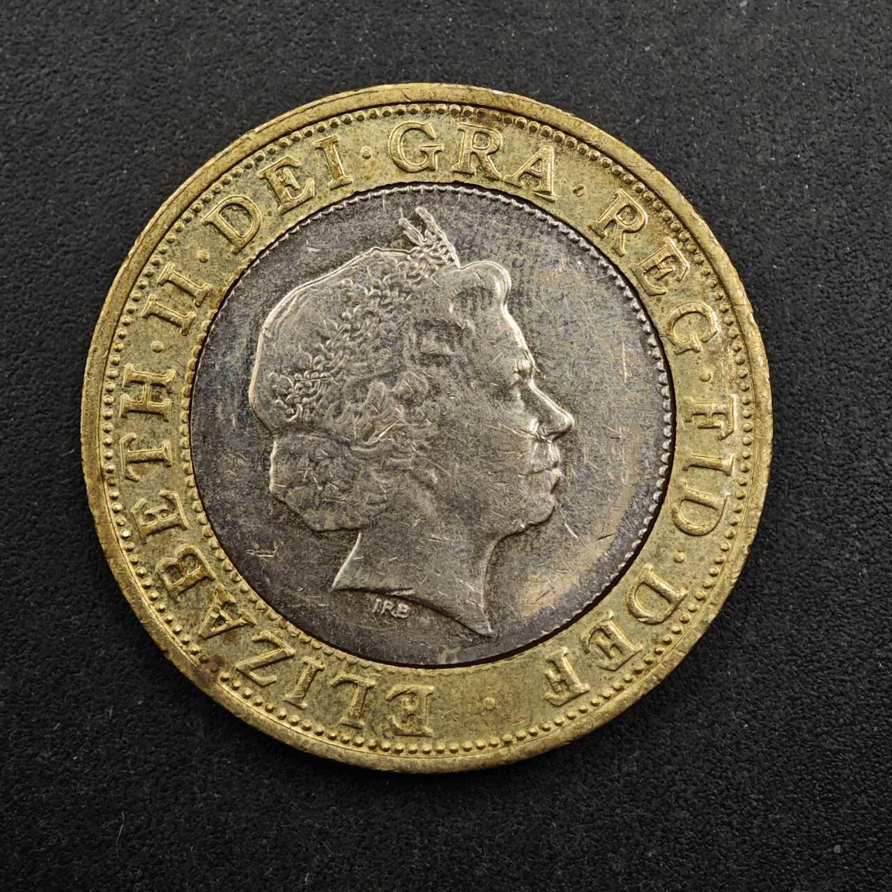 【淘币小摊】实时拍第八百七十七拍   散币场    每周一统一发货 英国2008年2镑纪念币