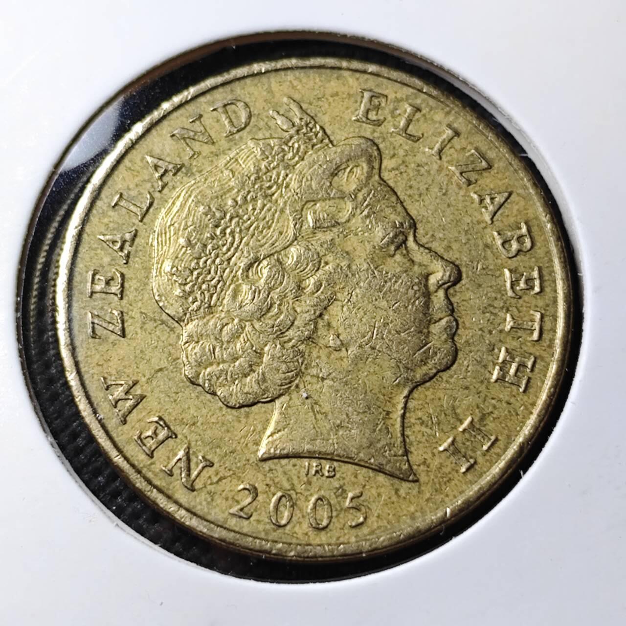 KK钱币收藏小铺   第403期 2月预留时间 周末发货 2005新西兰2元