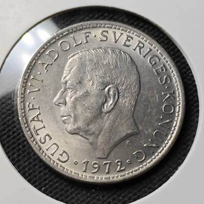 KK钱币收藏小铺   第403期 2月预留时间 周末发货 - 1972瑞典5克朗