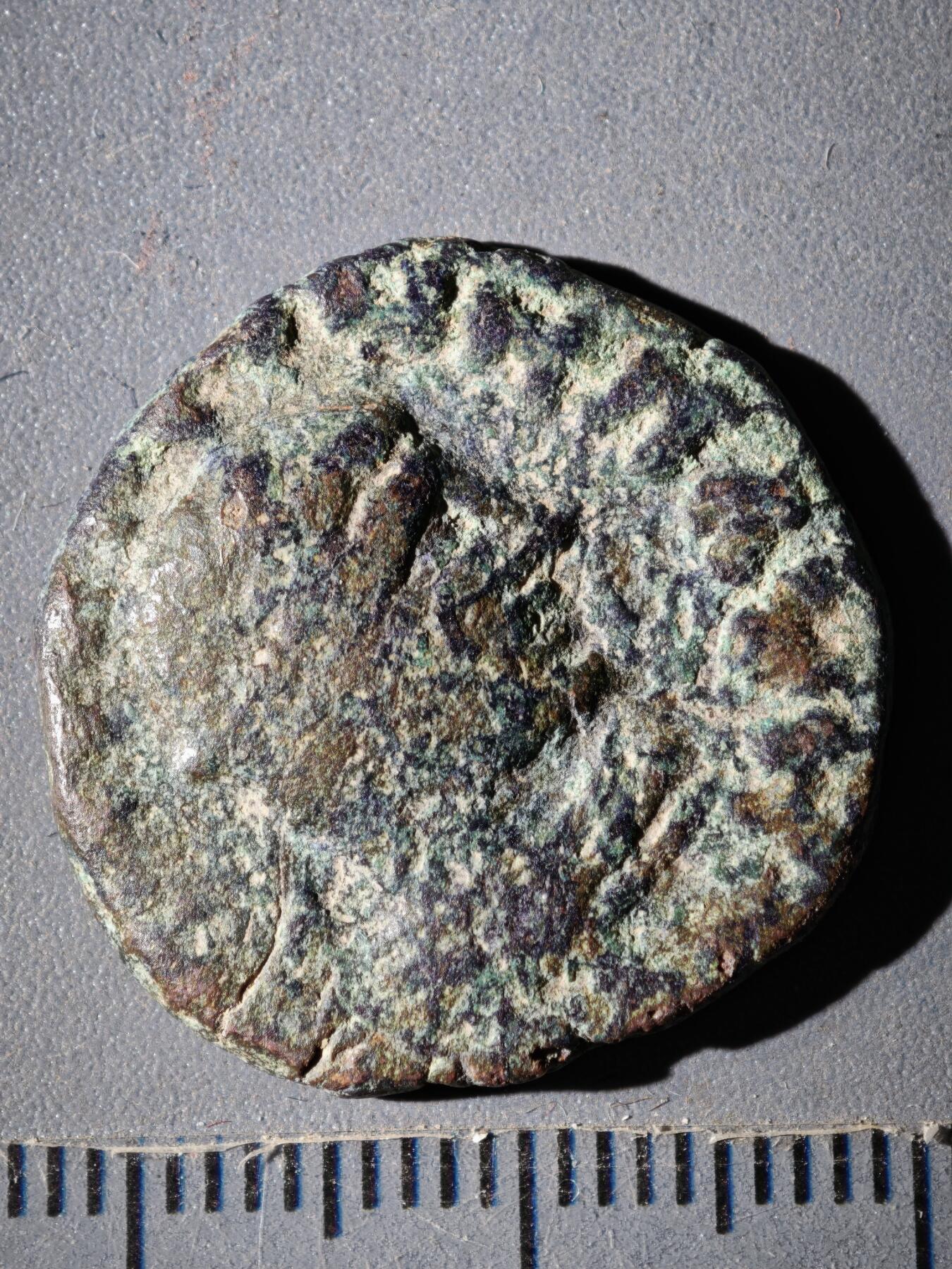 119期新疆红钱粟特钱币丝路钱币专场 C丘就缺王朝铜币