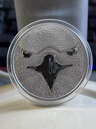 第192期拍卖 - 比特B发行5周年雄鹰鹰击长空1盎司银币无密钥版，999银