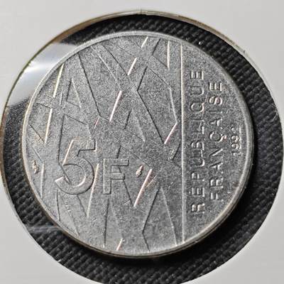 KK钱币收藏小铺   第403期 2月预留时间 周末发货 -  法国5法郎纪念币