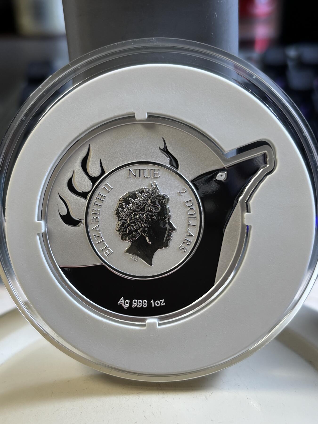 第192期拍卖 纽埃2022年崭露头角系列雄鹿异形纪念银币，1盎司，发行5000枚