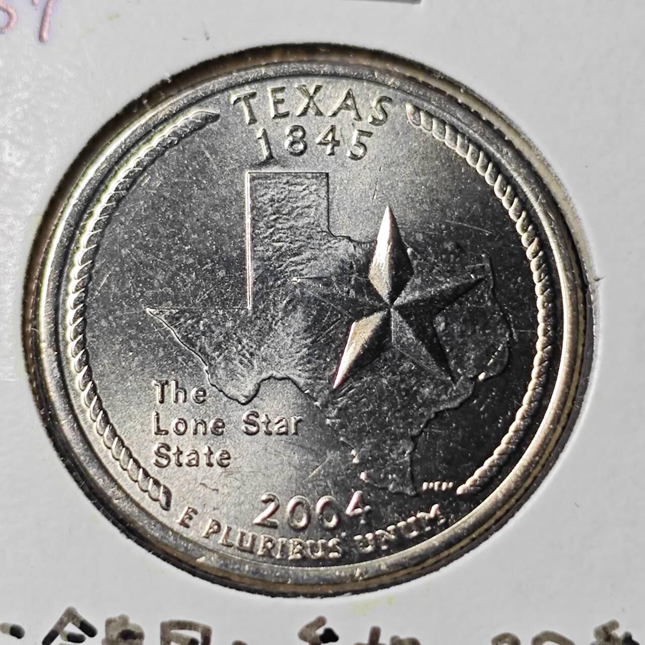 KK钱币收藏小铺   第402期 2月预留时间 周末发货  美国25分纪念币 拆卷品