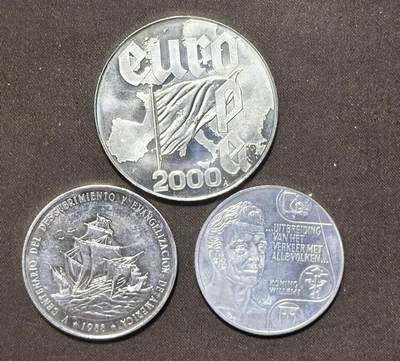 北京马甸外国币专卖第148期，非贵金属外国流通币，纪念币币，中国早期纪念币专场，陆续上拍，欢迎关注 - 利比里亚，多米尼加，荷兰纪念币