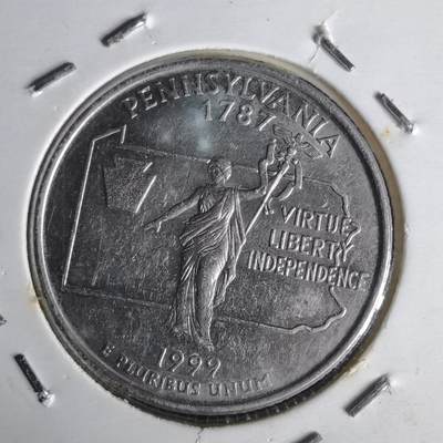 沼泽如烟--第1014场 - 美国1999年25分纪念币