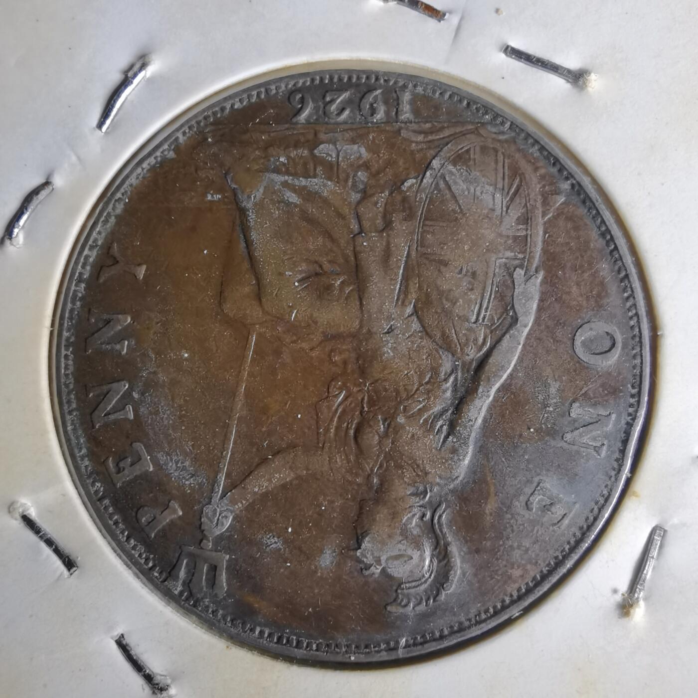 沼泽如烟--第1014场 英国1926年1便士