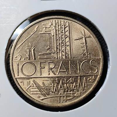 KK钱币收藏小铺   第403期 2月预留时间 周末发货 -  法国10法郎 好品