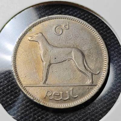KK钱币收藏小铺   第402期 2月预留时间 周末发货 -  1942爱尔兰6便士
