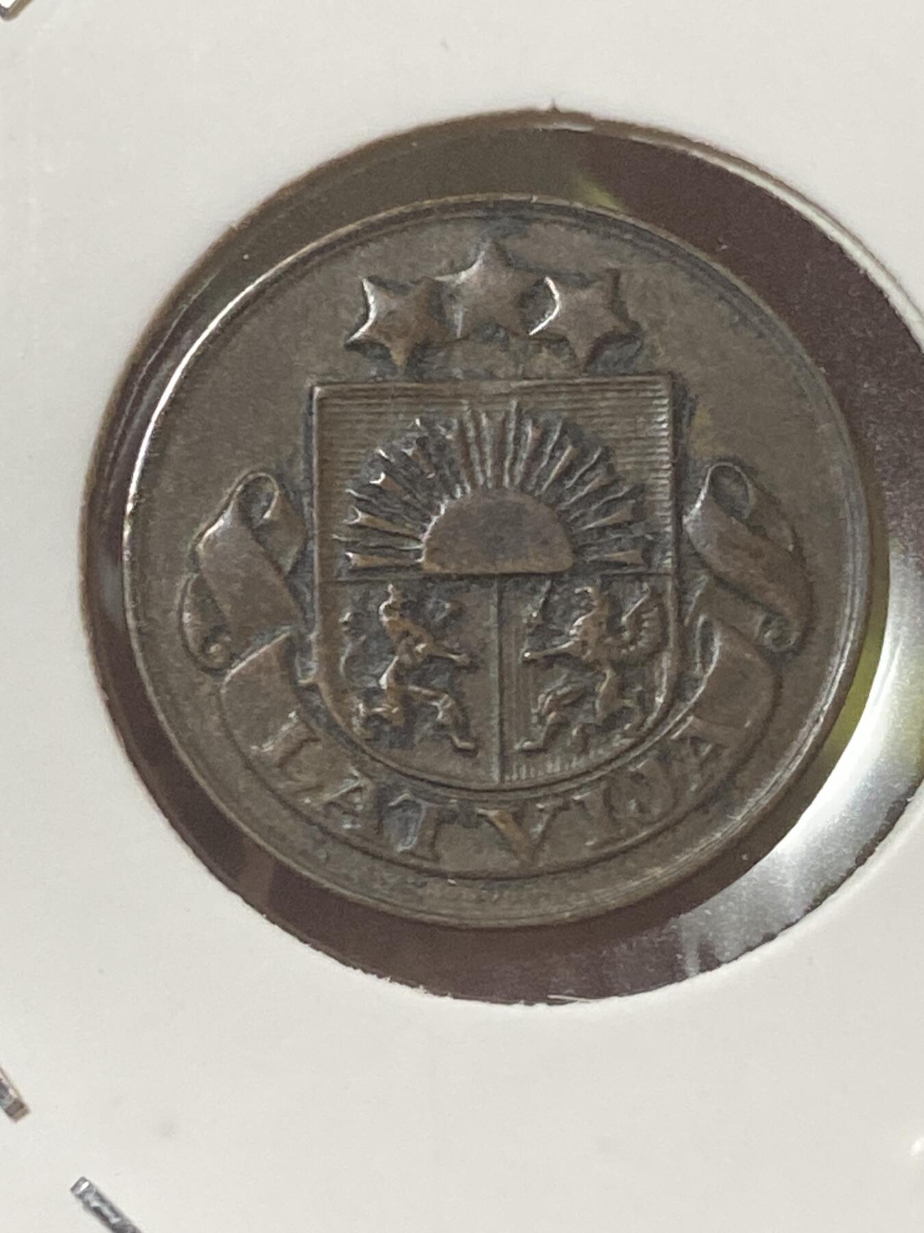 2026年第三十四场(总第二百零三场）外国精品纸夹币场(免佣金) 好品–拉脱维亚1924年1分(第一套第一版)