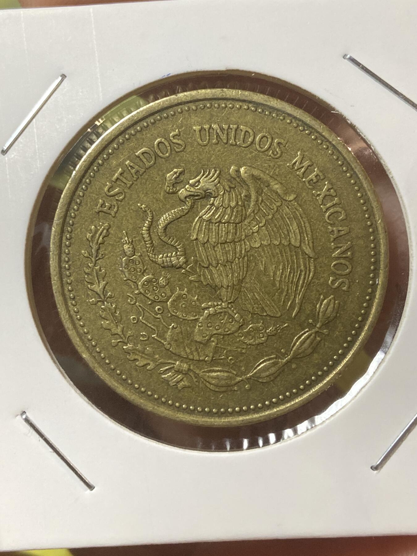 2026年第三十四场(总第二百零三场）外国精品纸夹币场(免佣金) 流通好品–墨西哥🇲🇽1988年1000比索(20世纪第四套流通硬币最大面值)