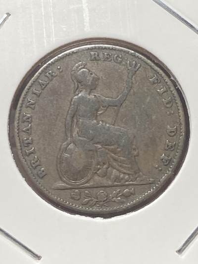 2026年第三十四场(总第二百零三场）外国精品纸夹币场(免佣金) - 英国🇬🇧1858年1法新(维多利亚女王青年头像)