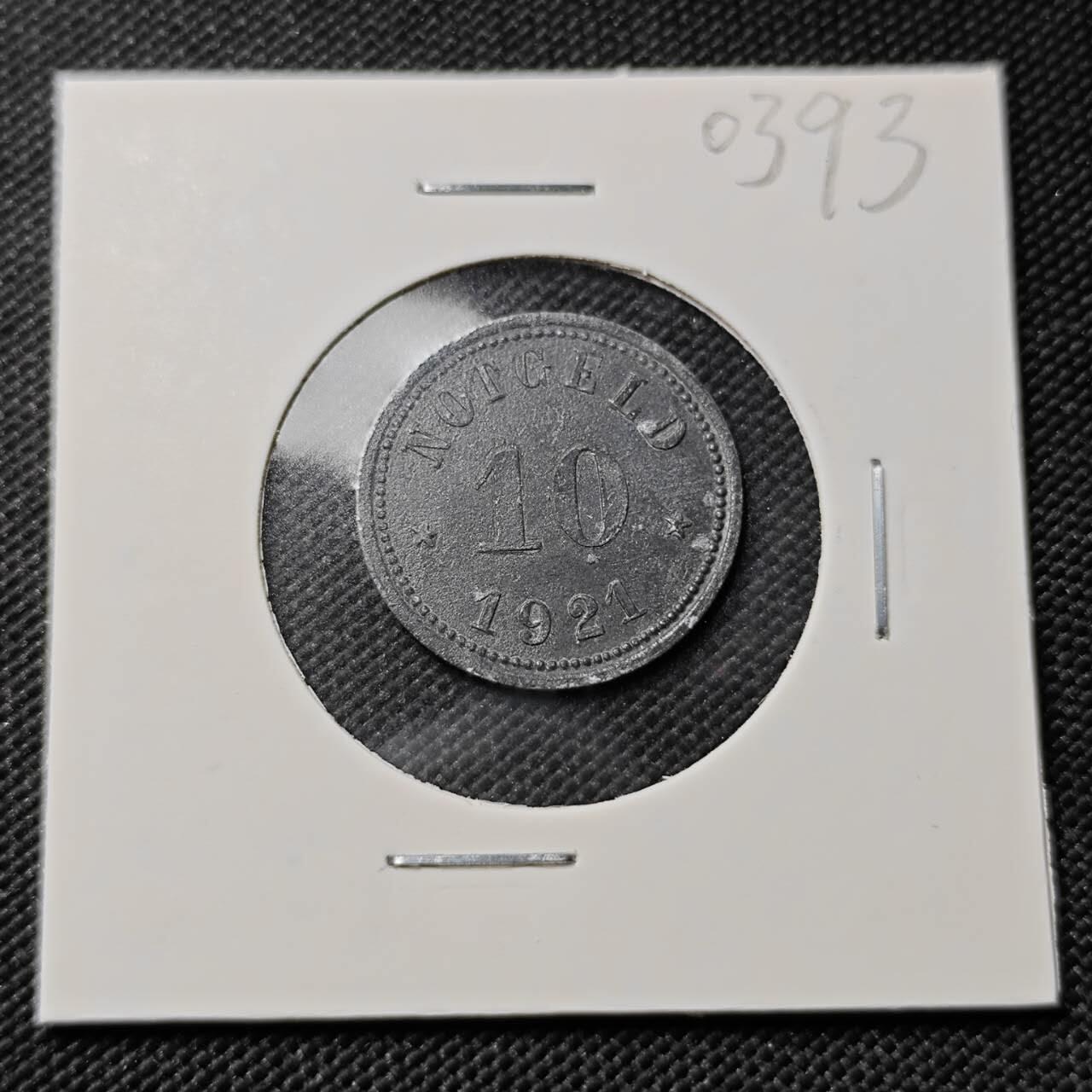 KK钱币收藏小铺   第403期 2月预留时间 周末发货  1921徳紧10芬尼