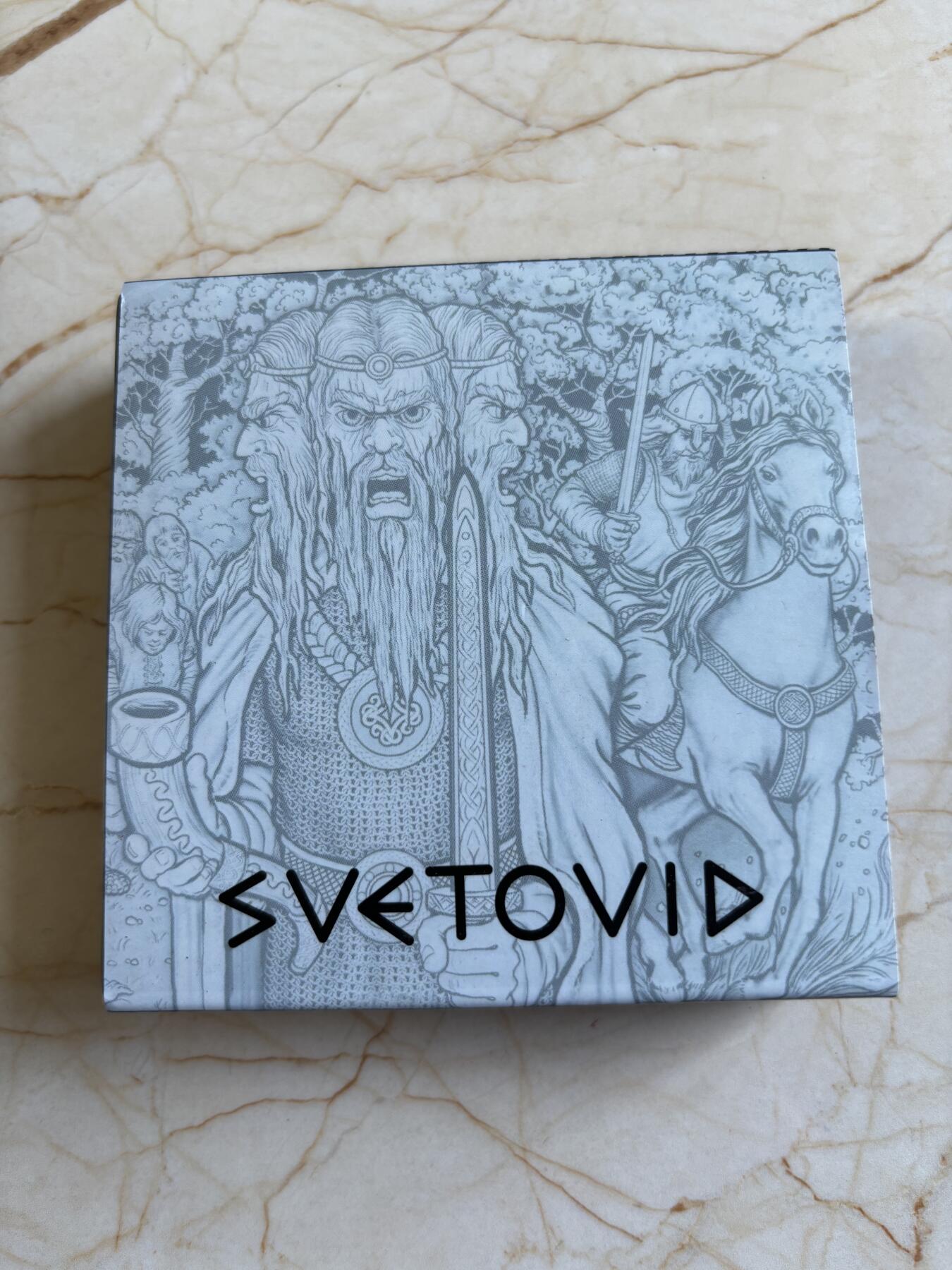 第193期拍卖 纽埃2019斯拉夫神系列2战神斯韦托维德2盎司银币，999银，发行500枚