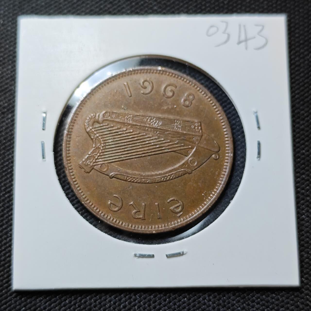 KK钱币收藏小铺   第403期 2月预留时间 周末发货  爱尔兰1便士铜币