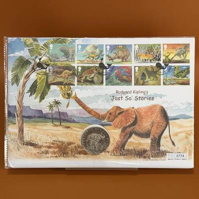 ＜星葵🌻钱币社＞硬币场·第71期·3月10日发货 - 〈邮币封〉直布罗陀1994年保护地球·非洲象1克朗纪念币