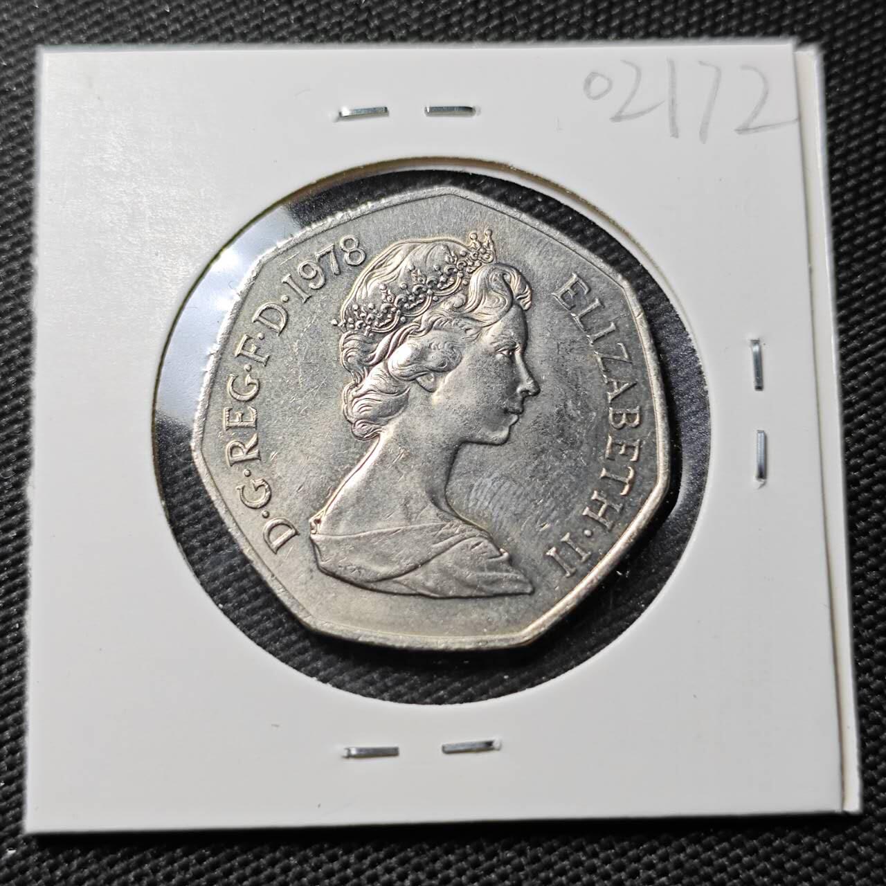 KK钱币收藏小铺   第402期 2月预留时间 周末发货  英国大50便士