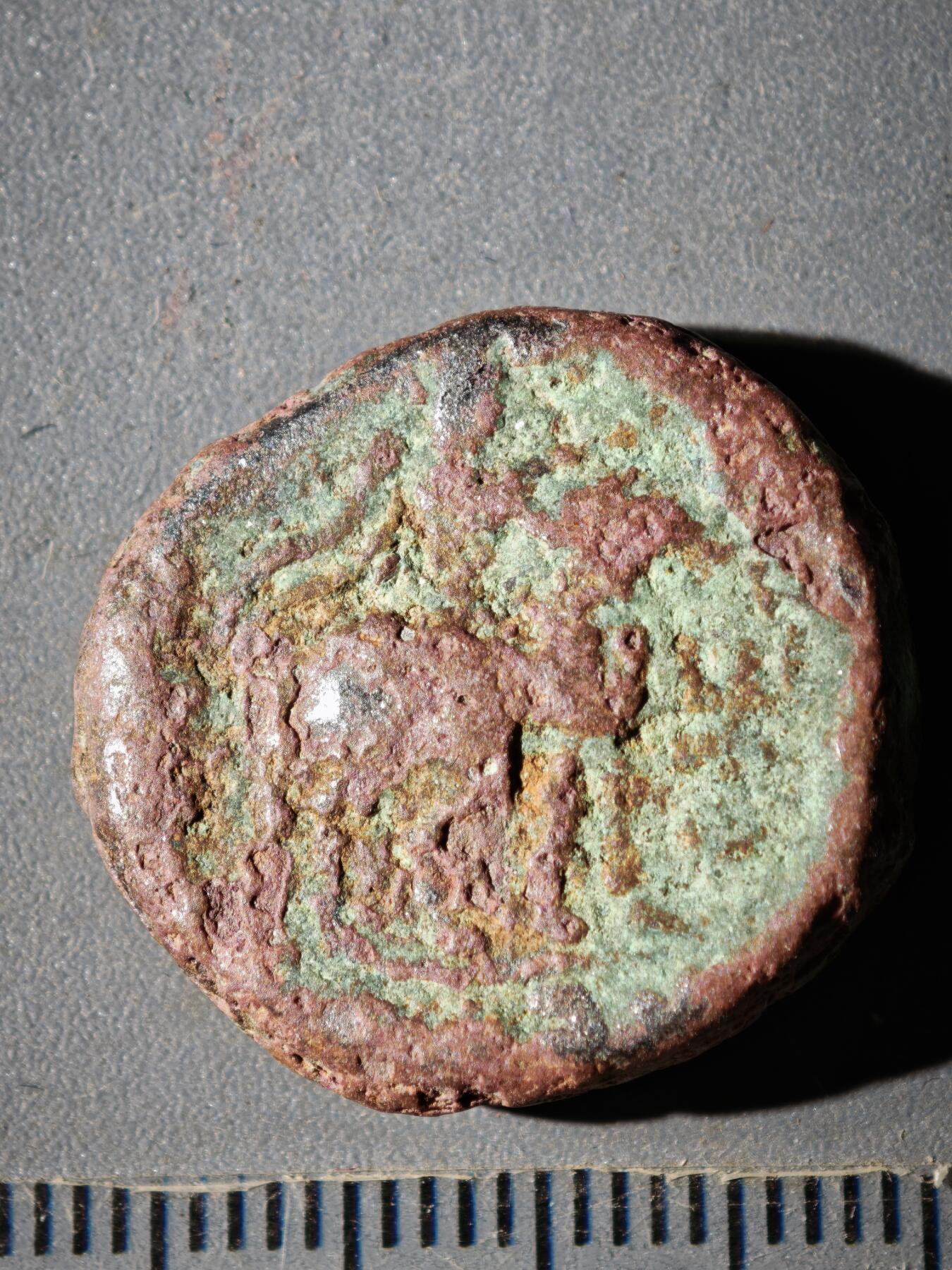 119期新疆红钱粟特钱币丝路钱币专场 F索特美加斯王朝铜币